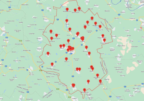 Alegeri prezidențiale și referendum: Harta secțiilor de votare din raionul Drochia disponibilă pe NewsMap.md