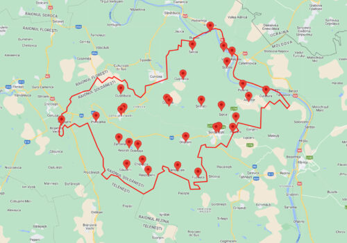 Alegeri prezidențiale și referendum: Harta secțiilor de votare din raionul Soldănești disponibilă pe NewsMap.md