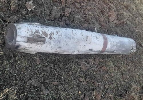 FOTO// O rachetă a căzut în satul Lencăuți din raionul Ocnița