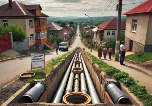 Conectarea la sistemul de canalizare din Drochia a crescut la 70% grație proiectului finanțat prin Programul Național „Satul European”