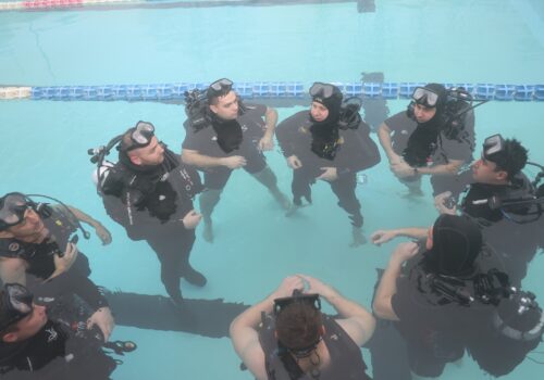 15 angajați ai IGSU se pregătesc să devină scafandrieri specializați