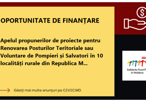Uniunea Europeană sprijină reziliența Republicii Moldova prin renovarea a 10 Posturi de Pompieri și Salvatori Voluntari