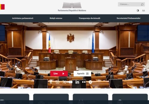 PARLAMENTUL REPUBLICII MOLDOVA LANSEAZĂ UN NOU DESIGN AL PAGINII WEB OFICIALE