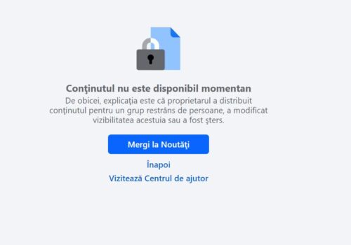 PAGINA DE FACEBOOK A MINISTERULUI ENERGIEI, BLOCATĂ